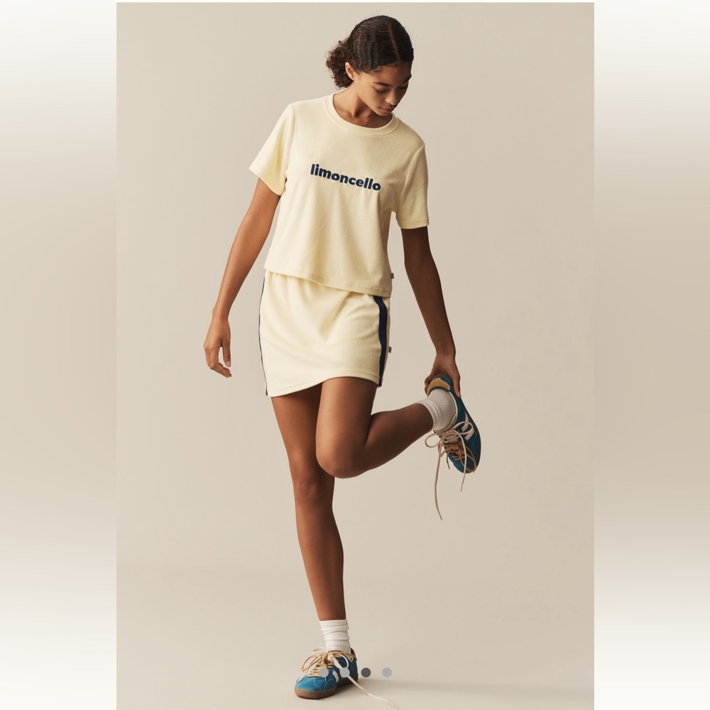 Anthropologie x Araminta James Voyage Terry Mini Skirt - Size L - BNWT